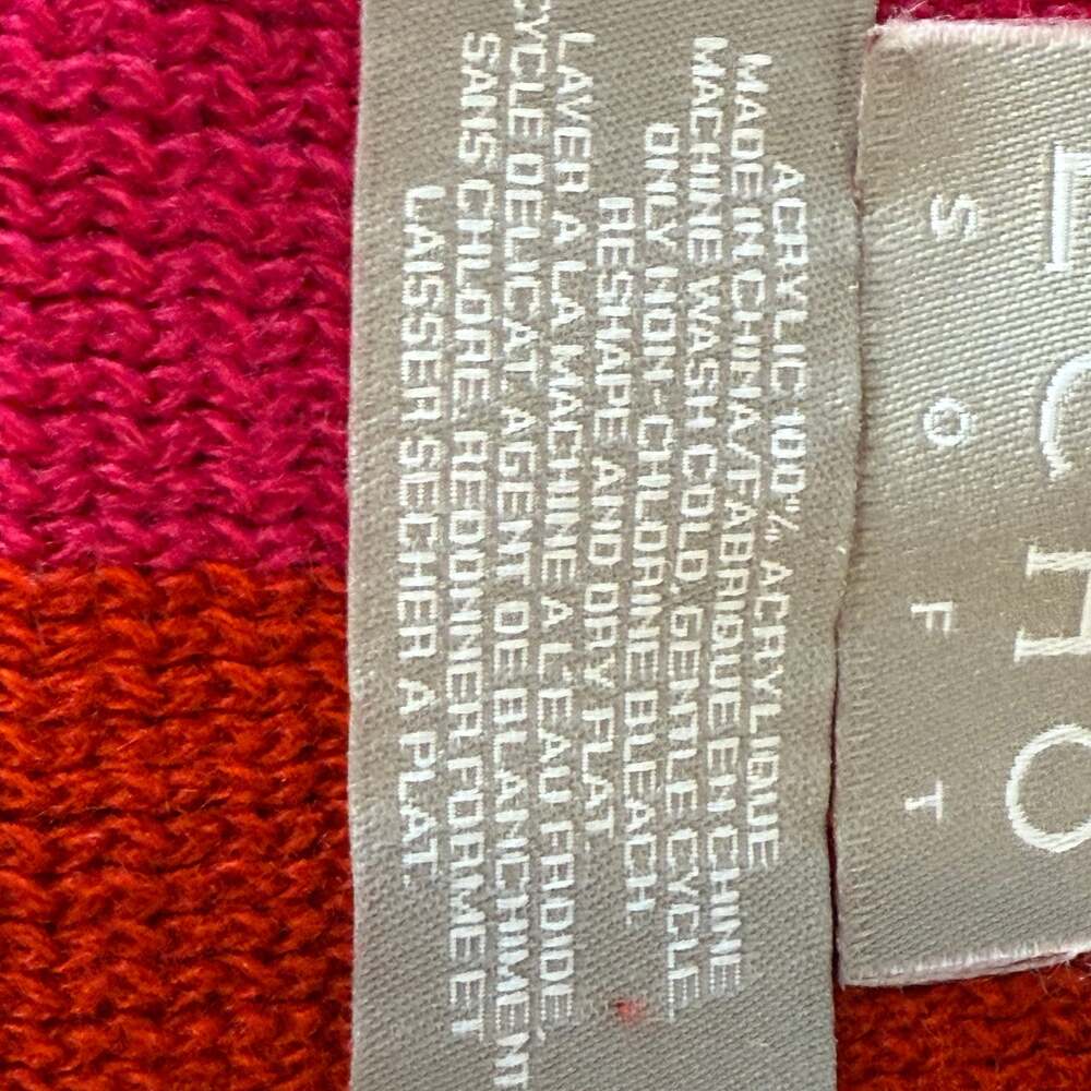 Echo Soft Striped Winter Rectangle Knit Scarf - image 3